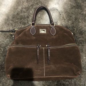 Authentic Dooney $ Bourke medium brown suede purse